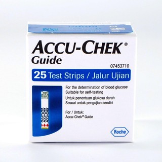 แผ่นตรวจเบาหวาน แผ่นตรวจน้ำตาล Accu-Chek รุ่น Guide 25 แผ่น ตรวจน้ำตาล แผ่น Accu Chek Guide 25 Strip