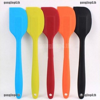 GONJ4 New Cake Cream Butter Spatula Mixing Batter Scraper Brush Silicone Baking Tool