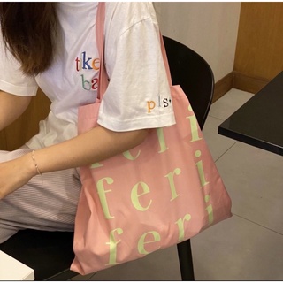 feri.th_ - tote bag peppa pink