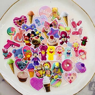 💥พร้อมส่ง💥(268)สติกเกอร์รูปขนมและตุ๊กตาน่ารักขนาดเล็ก