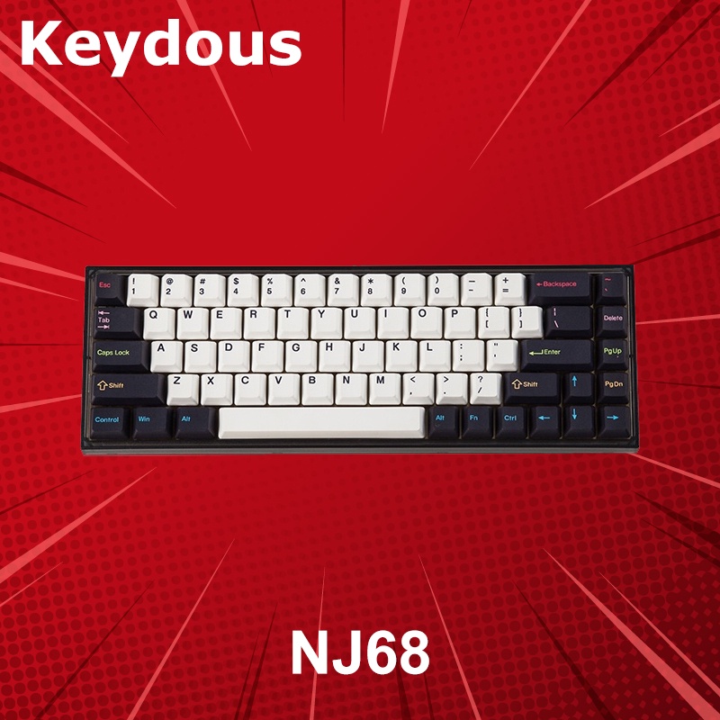 คีย์บอร์ด Keydous NJ68 (ภาษาอังกฤษ) ประกันศูนย์ 1 ปี