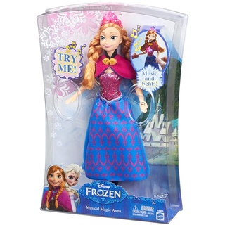 ของแท้ 100% RARE Mattel Disney Frozen Anna Musical Doll ตุ๊กตา แอนนา โฟรเซ่น Music and Light แตะมือมีเสียง