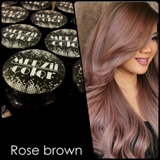 MERCY COLOR ทรีเมนท์ออแกนิคสีชมพู Rose brown