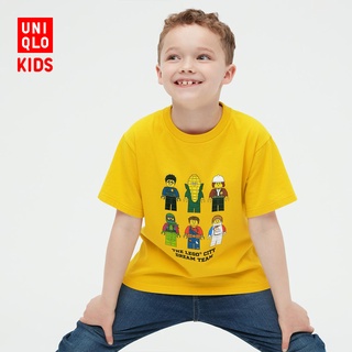 Uniqlo เสื้อยืด พิมพ์ลาย UT สําหรับเด็กผู้ชาย และเด็กผู้หญิง 451117 ยูนิโคล่