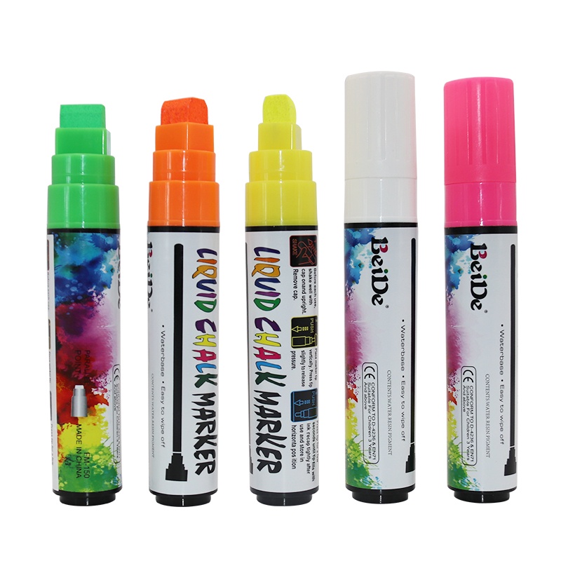 8Colours 15mm Liquid Chalk Marker Pens LED Writing Board Glass Art Pen Window AU