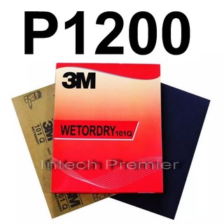 กระดาษทรายน้ำ 9"x11" (100 แผ่น) 3M 101Q 3M Wetordry Sandpaper เบอร์ 1200