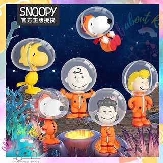 Snoopy สนูปปี้ x LMMX Space series แบบยก เซต 6ตัว สนูปปี้ อวกาศ