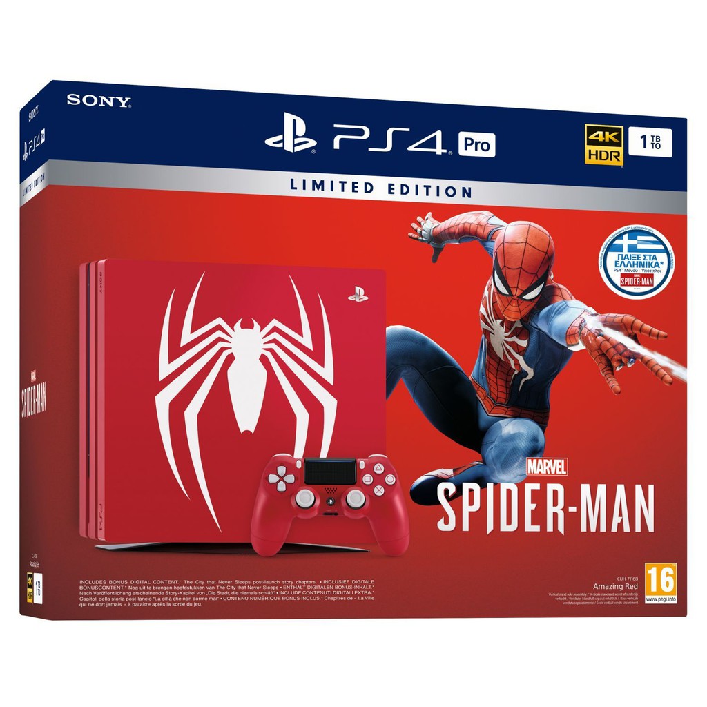 PS4 Pro Marvel's Spider-Man Limited Edition ประกันศูนย์ไทย 2ปี 3เดือน
