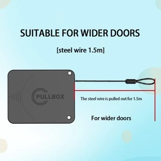 Punch-Free Automatic Sensor Door Closer ปิดอัตโนมัติ800G/1200G ดึงประตูอัตโนมัติ Closer เหมาะสำหรับประตูที่กว้างขึ้นอัพเกรดใหม่ Double Damping Flower