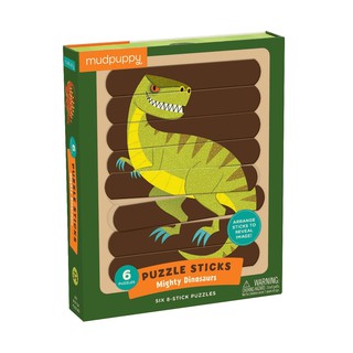 Mudpuppy – Mighty Dinosaurs Puzzle Sticks จิ๊กซอว์ทรงไม้ไอศกรีม ลายไดโนเสาร์