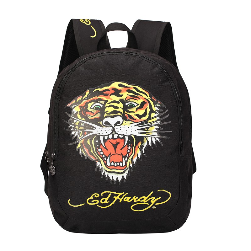 Ed Hardy 2013สไตล์ใหม่พิมพ์Eagleกระเป๋าเป้สะพายหลังลำลองกระเป๋าเป้สะพายหลังกระเป๋าเป้สะพายหลัง