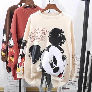 เสื้อแขนยาวลายการ์ตูน เสื้อกันหนาวลายการ์ตูน เสื้อกันหนาวOversize เสื้อลายการ์ตูน​ งานพรีออเดอร์​ รอสินค้า​  7-10​ วัน