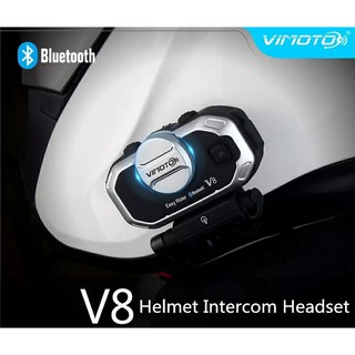 บลูทูธติดหมวกกันน็อค Vimoto V6/V8 ของแท้Original100% (มีใบอนุญาต)