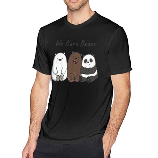 เสื้อยืดครอปพร้อมส่ง ธีม We Bare Bears น่ารัก ขนาดใหญ่ สําหรับผู้ชาย ของขวัญวาเลนไทน์ DDddfp95NKnefc46S-5XL