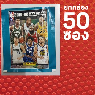 สติ๊กเกอร์สะสมบาสเกตบอล NBA 2019-20 ยกกล่อง 50 ซองลิขสิทธิ์แท้จาก Panini  สติ๊กเกอร์ 1 ซอง บรรจุสติ๊กเกอร์แบบสุ่มจำนวน 5