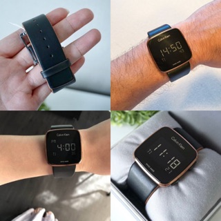 calvin klein future digital black dial watch