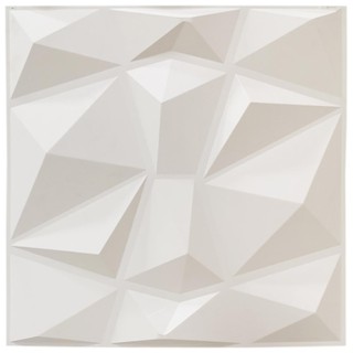 ไม้ตกแต่งผนัง แผ่น PVC 3D CROBERN CRYSTAL 50x50x0.1 ซม. ไม้ตกแต่ง วัสดุก่อสร้าง CROBERN DECORATIVE PANEL BOARD CRYSTAL