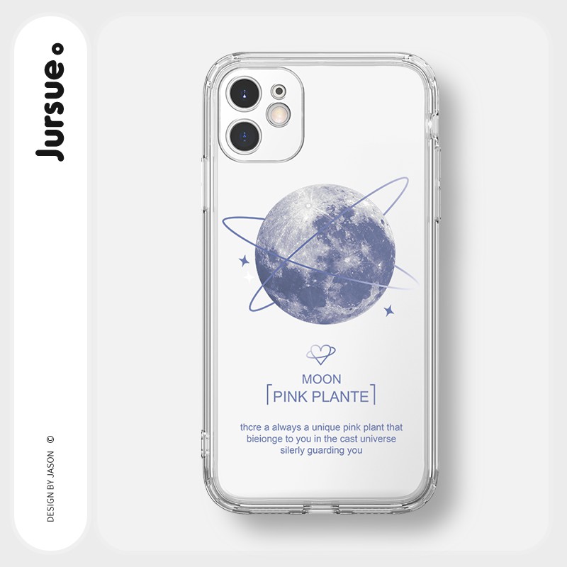 JURSUE เคสไอโฟน เคสซิลิโคนนุ่มกันกระแทกใสน่ารักตลก เคสโทรศัพท์ Compatible for iPhone 13 12 11 Pro Max SE 2020 X XR XS 8 7 Plus พลัส Y1392
