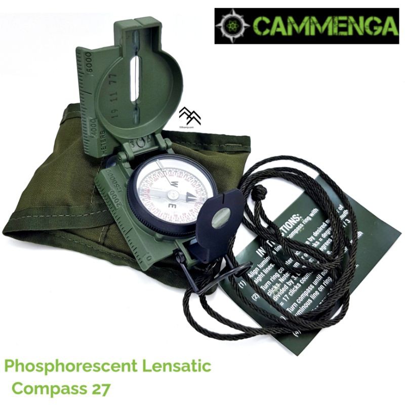 เข็มทิศทหารอเมริกาแท้ยี่ห้อ Cammenga รุ่น Compass 27 มีฟอสฟอรัสเรืองแสงในที่มืด ดีสุดในอเมริกา Made in U.S.A. ผลิต 26 03