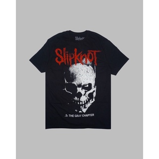 (ขายส่งได้)เสื้อยืดโอเวอร์ไซส์เสื้อเชิ้ต Slipknot band - The Grey Chapter S-5XL