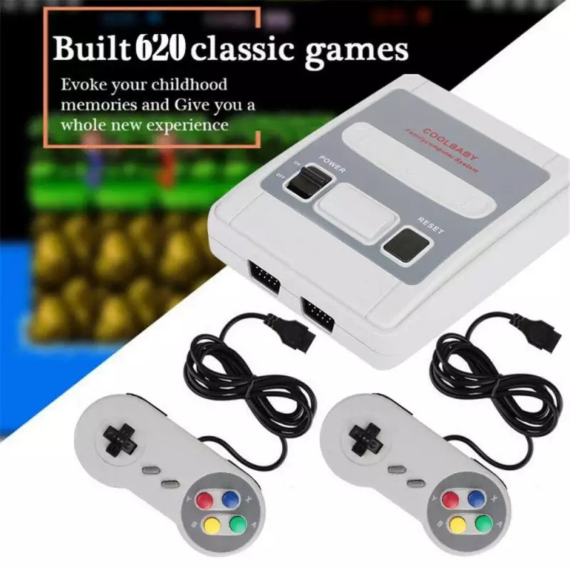 เกมส์ย้อนยุค(สมัยยุค 90') 8 bit เกมกด 620 Games In 1 Mini SNES TV