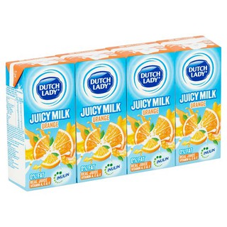 Dutch Lady Juicy Milk Orange 4 x 200ml