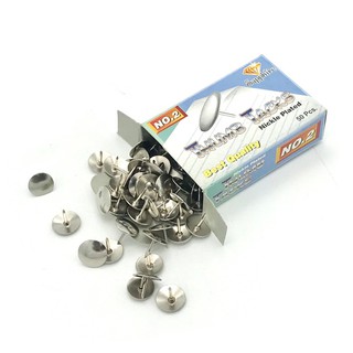 SAPPHIRE เป็กหัวร่ม หมุดติดกระดาษสีเงิน เบอร์2  Thumb Tacks No.2 Sapphire 3 กล่อง/แพ็ค