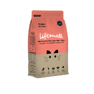 Lifemate อาหารแมวโต สำหรับแมวเลี้ยงในบ้าน อายุตั้งแต่ 1 ปีขึ้นไป Salmon รสแซลมอน 3 กิโลกรัม