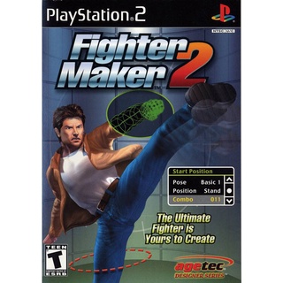 แผ่นเกมps2 Fighter Maker2 ps2 แผ่นไรท์ เพทู เกมต่อสู้