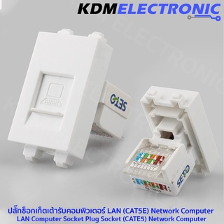 ปลั๊กผนังสำหรับเชื่อมต่อกับอุปกรณ์คอมพิวเตอร์ RJ45 #5700-3