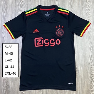 พร้อมส่ง เสื้อกีฬาแขนสั้น ผ้าโพลีเอสเตอร์ Ajax Black Jersey 2022 2023 AAA