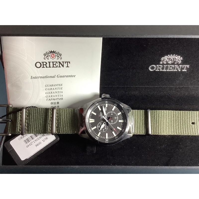 นาฬิกา Orient Sport Automatic รุ่น RA-AK0404B พร้อมกล่องใบประกันตัวเรือนสแตนเลสสตีล สายผ้า
