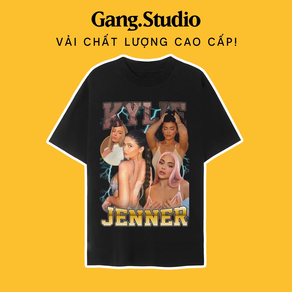 เสื้อยืด TKylie Jenner ผ้าคุณภาพสูง งานหนัก ทรงสวยสุดๆ พิมพ์ลาย Rapper Kylie Jenner