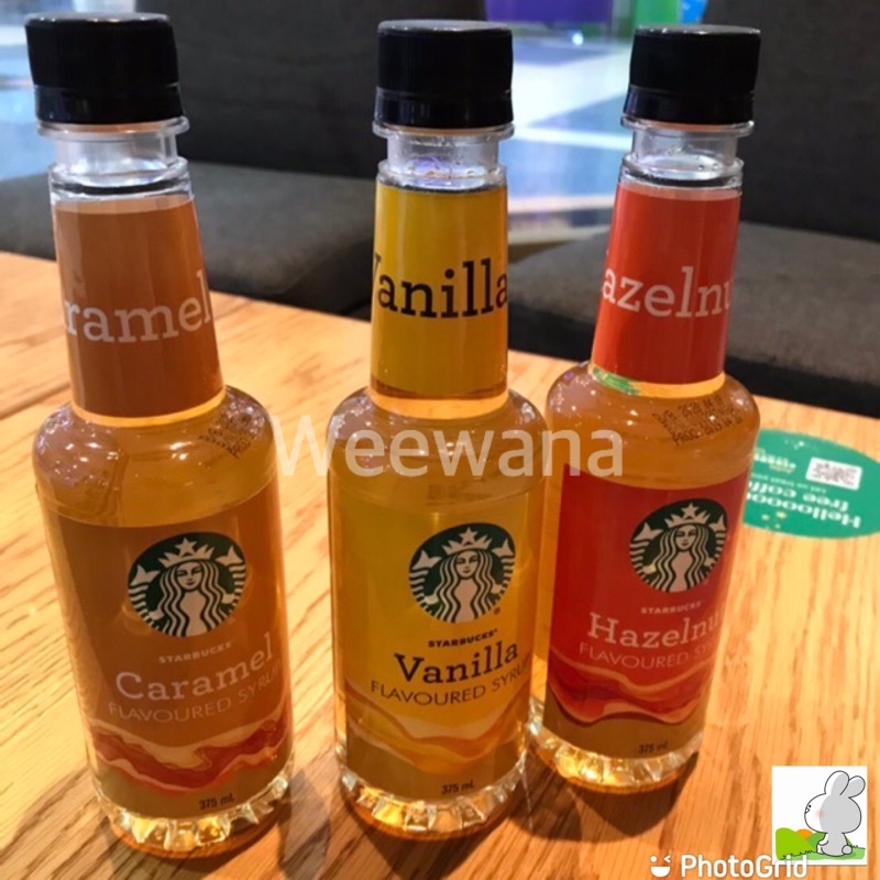 ไซรัปสตาร์บัคส์ Starbucks Syrup Vanilla/Caramel/Hazelnut Flavore Syrup ของแท้💯% จาก shop ค่ะ