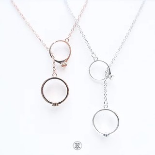 make_n_happen แหวน Love ring necklace Diamond White รหัส 027