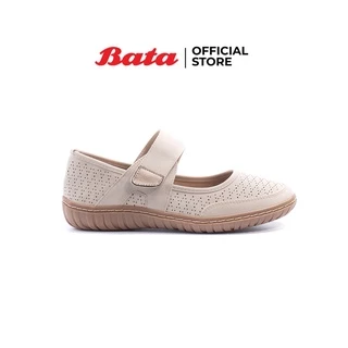 Bata บาจา รองเท้าส้นแบนลำลอง หุ้มส้น สายปรับระดับได้ ใส่ง่าย น้ำหนักเบา ไม่ลื่น สำหรับผู้หญิง รุ่น Aurora สีเบจ 5518973