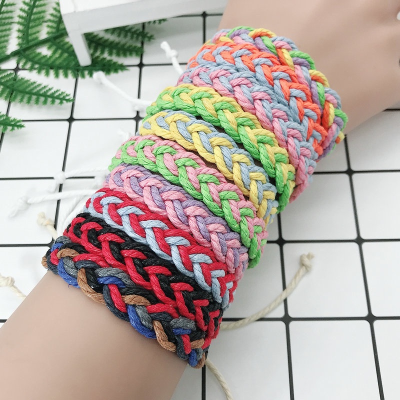 ใหม่ สร้อยข้อมือ แฮนด์เมด แฟชั่นเกาหลี สําหรับผู้หญิง 2 3 4 5 6 7 2021