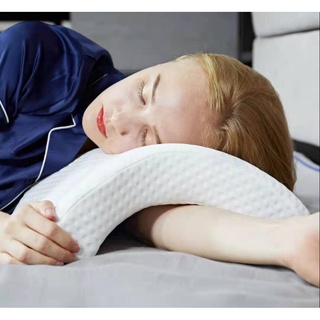 หมอนรองหลัง Pressure Free Memory Pillow หมอนพิงหลัง หมอนรองหลังเก้าอี้ทำงาน เมมโมรี่โฟม พิงหลัง อิงหลัง ลดปวด