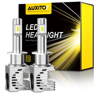 Auxito หลอดไฟหน้ารถยนต์ LED 60W 12000LM H1 H1 6000K สีขาว 2 ชิ้น