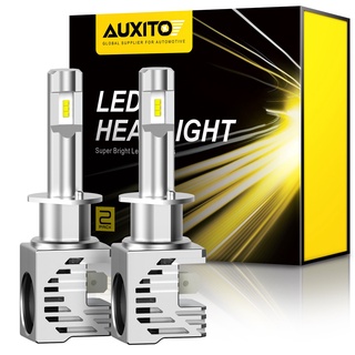 Auxito หลอดไฟหน้ารถยนต์ LED 60W 12000LM H1 H1 6000K สีขาว 2 ชิ้น