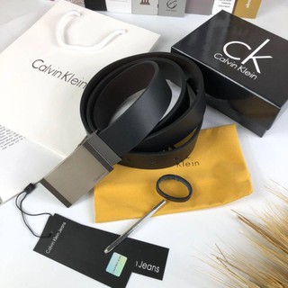 Calvin Klein Belt เข็มขัดผู้ขาย สีดำ-น้ำตาล หัวเต็ม