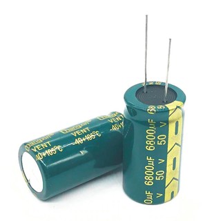 C Capacitor Electrolyte 6800uF 50V ตัวเก็บประจุ อิเล็กโทรไลต์ คาปาซิเตอร์