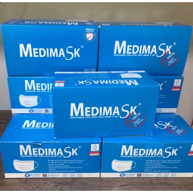 Medimask  3 Ply หน้ากากอนามัยทางการแพทย์