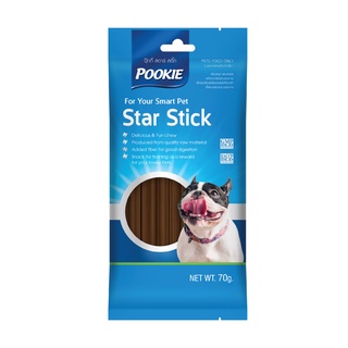 pookie star stick ขนมขัดฟัน รสตับ 70 กรัม