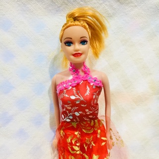 ตุ๊กตาบาร์บี้ Barbie doll สูง 27 เซนติเมตร ชุดสีแดง