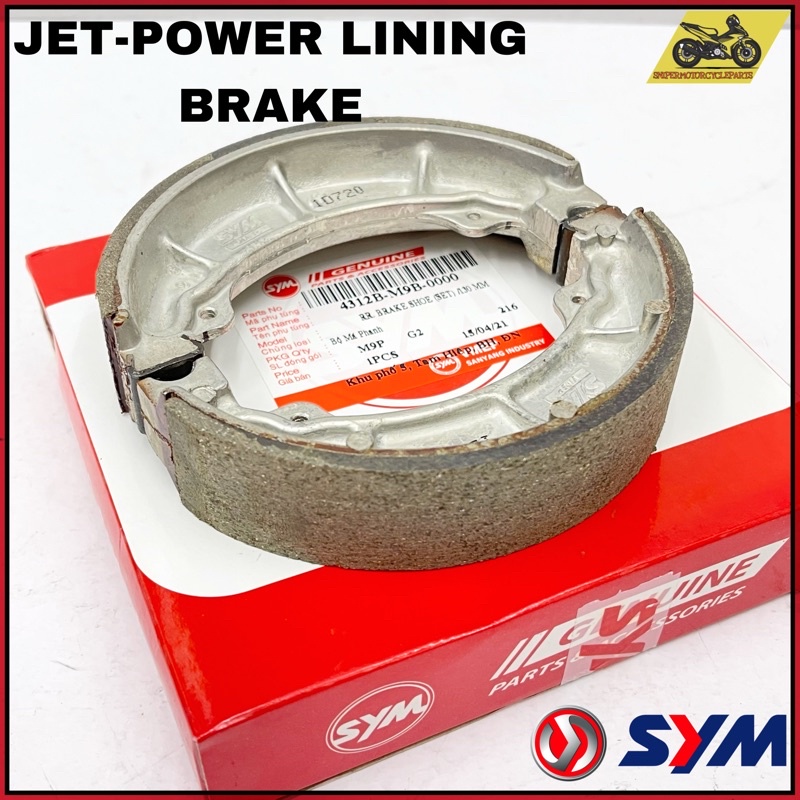 JET POWER BRAKE SHOE BRAKE LINING 4312B-M9B-0000 SYM