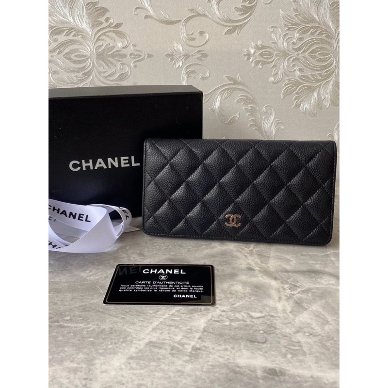 Used Chanel bifold cavier wallet