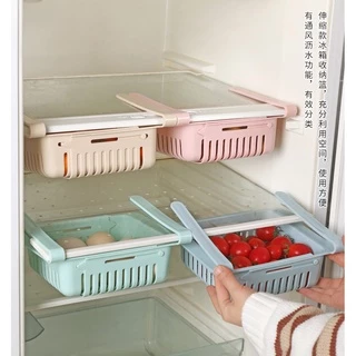 ใหม่ ตะกร้าใส่ของ ตะกร้าใส่ของในตู้เย็น ช่องใส่ของในตู้เย็น ตะกร้าใส่ของในตู้เย็นแบบลิ้นชัก