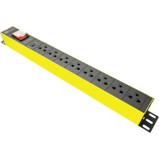 Power Connex Power Bar 8 Sockets with Surge Protection &amp; Overload Protection Black Yellow (PXC5PHTTO-TS03)