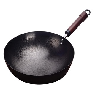 KASSA กระทะเหล็กพร้อมด้ามจับ รุ่น YF-PAN15 ขนาด 32 ซม. สีดำ KASSA Iron Pan with Handle YF-PAN15 Size 32 cm. Black